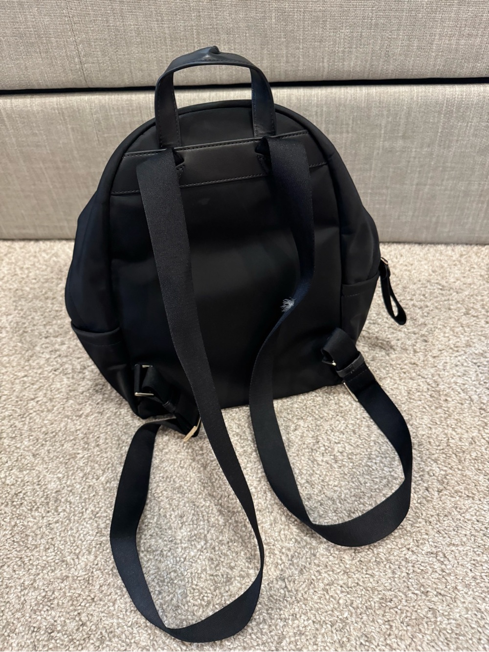 kate spade Black Backpack with Front Zip Pocket - Picture 2 of 2